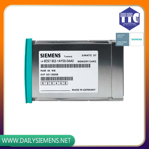 6ES7952-1AK00-0AA0 | SIMATIC S7 MEMORY CARD FOR S7-400 1 MB