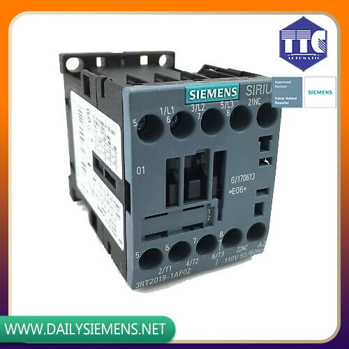 3RT2018-1AF02 | CONTACTOR AC-3 7.5 KW / 400 V 1 NC