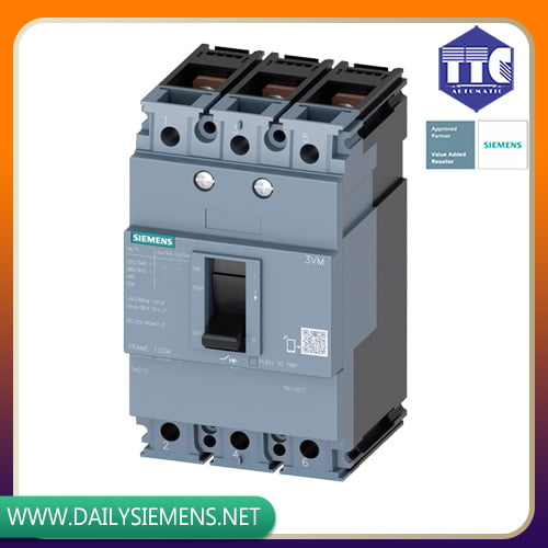 3VM1010-3ED32-0AA0 | MCCB SIEMENS 3P 100A 25KA TM210