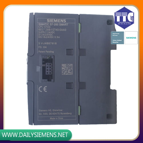 6ES7288-1ST40-0AA0 | S7-200 SMART CPU ST40 DC/DC/DC