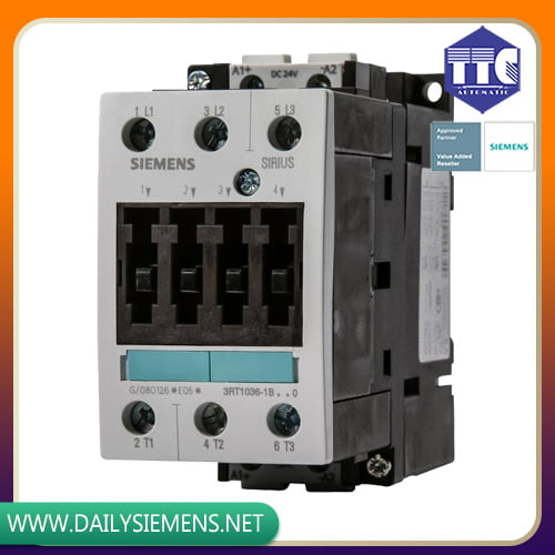 3RT1036-1BB40 | CONTACTOR AC-3 50 A 22 kW / 400 V 24 V DC