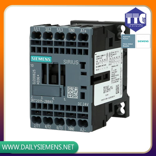 3RT2015-2BB41 | CONTACTOR AC-3 7 A 3 kW / 400 V 1 NO 24 V DC