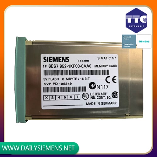 6ES7952-1KP00-0AA0 | SIMATIC RAM Memory Card 8 MByte